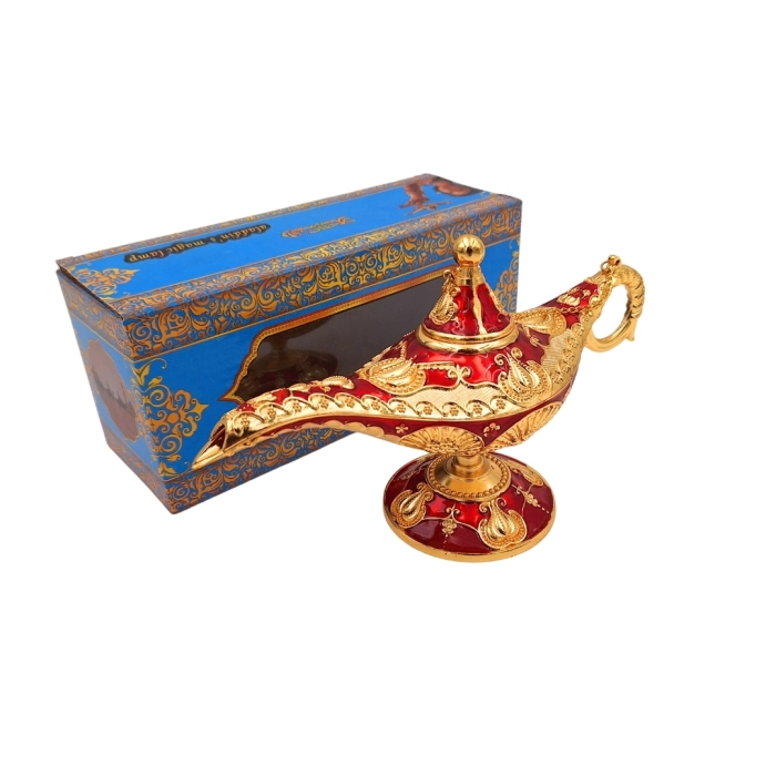 Lampa Alladyna LAR – Orientalna Dekoracja Czerwono-Złota